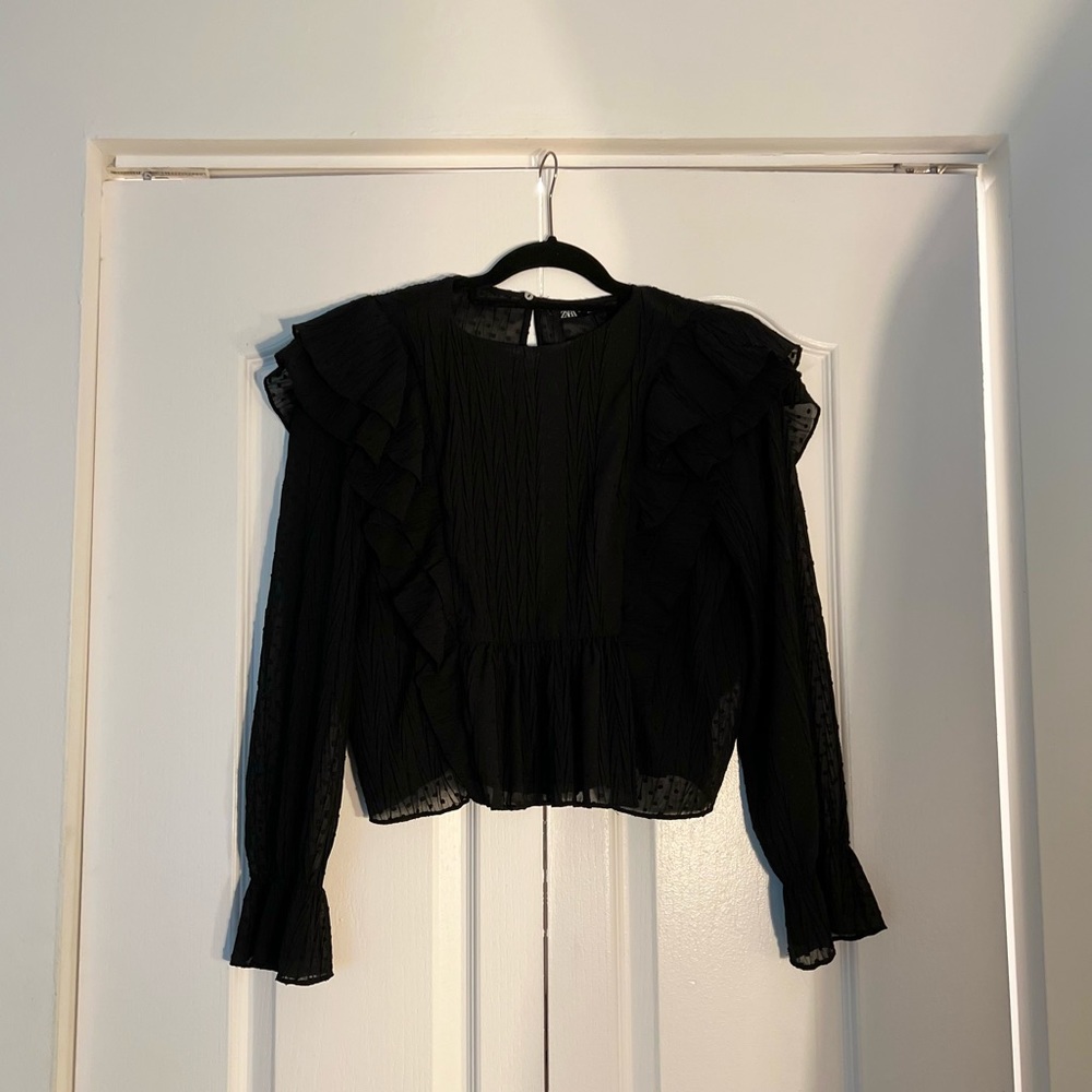 Zara Ruffle Blouse - Picture 2 of 4